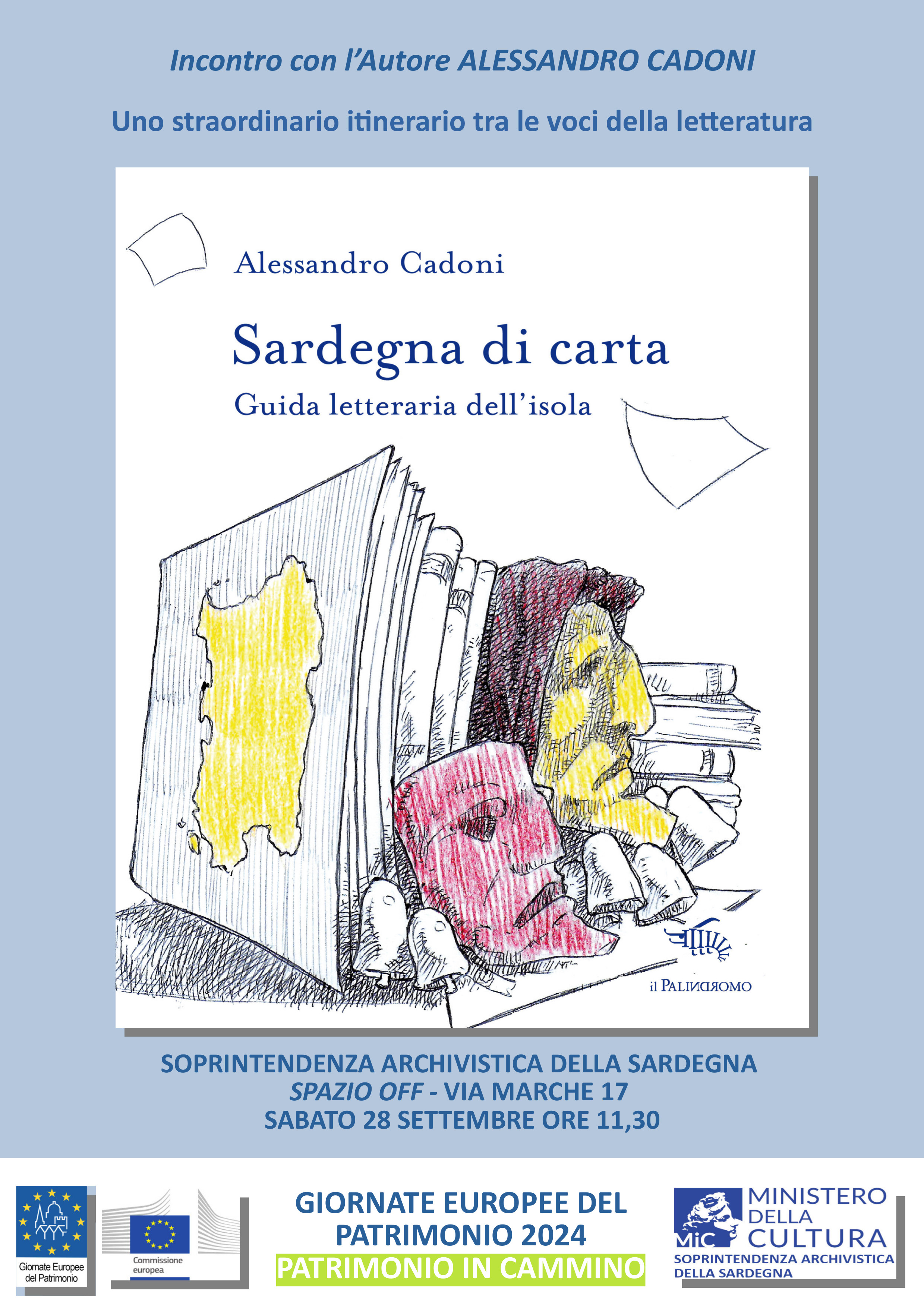 GEP 2024 alla Soprintendenza - Incontro con l'autore Alessandro Cadoni